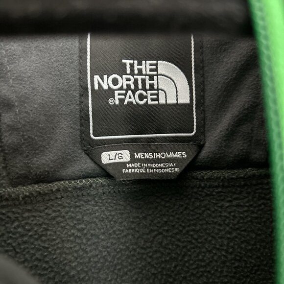 North Face Jacket Mens Large Green Gray Apex Fleece Lined Casual Outdoors Zip Up - Picture 4 of 11